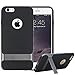 iPhone 6S Case, Rock Classic Shell Hybrid Double Layer Shock Absorbing Armor Case Cover with Kickstand for Apple iPhone 6S / iPhone 6 4.7 inch (Grey/Black)
