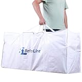 BETTERLINE Extra Large Storage Bag - Heavy Duty 45x22x16 Inches Huge Tote Duffel with Max Load of 100 lbs. (45kg) - Tear-Resistant & Water-Resistant Polypropylene Woven Cloth, with Zippers