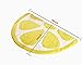 Baby Playtime Cozy Lemon Cute Fruits Half Round Shaped Bedroom Bathroom Doorway Kitchen Floor Rug Carpet Water Absorption Non-Slip mat for Kid's Room (Yellow, 40x60CM)