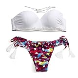 HOT Sale!Women's Bikini Set,Canserin Sexy Floral Push-up Swimsuit (M, Floral)