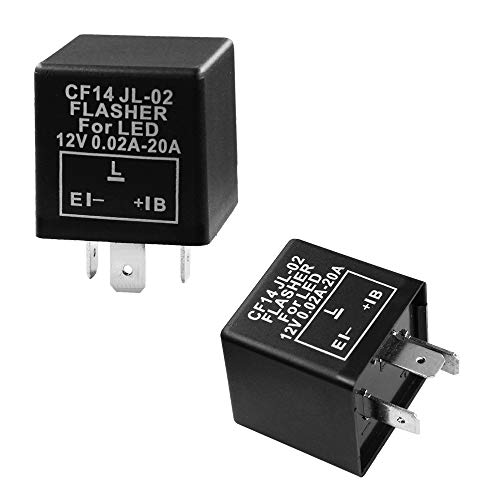 HUIQIAODS 3Pin CF14 JL-02 EP35 Electronic LED Flasher Relay For LED Hyper Fast Blink for Turn Signal Light Bulbs - Thumbnail 4