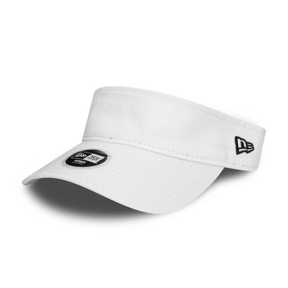 New Era Wmns Essential Visor Visor, Unisex Adult, White, One Size
