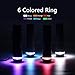 VICOUP 4 Pack Mini Flashlights with 12 AAA Batteries & Colored Band - Zoomable LED Flashlight for Kids, Camping, Hiking, Party