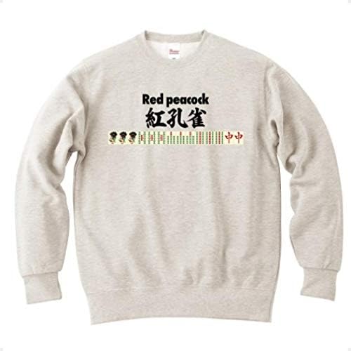 Amazon Co Jp 麻雀のローカル役 麻雀の役 紅孔雀 Red Peacock べにくじゃく トレーナー Pure Color Print オートミール M オートミール ファッション