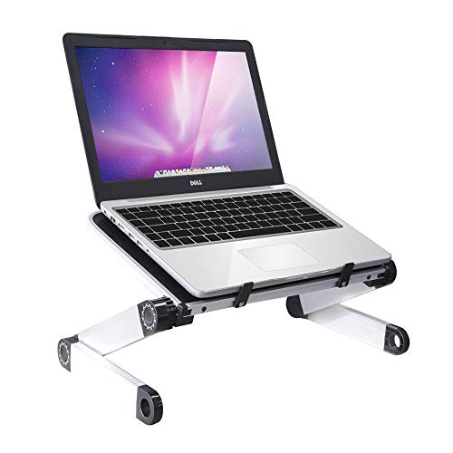 Laptop Stand for Desk Sofa, Adjustable Notebook Stand Holder Mount Aluminum Portable Foldable Laptop Table Stand/Desk Portable Laptop Riser Lap Desk Stand for MacBook Notebook Computer