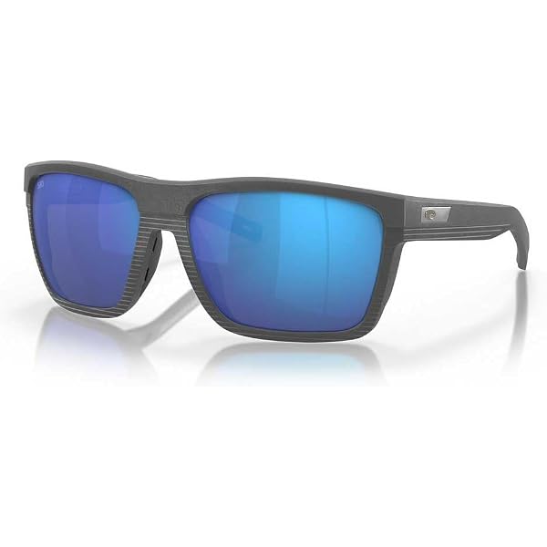 Lunettes De Soleil Costa Del Mar Ballast - Monture Noire Brillante, Verres Miroir Bleu