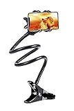 Gooseneck Cell Phone Holder|RedHoney Cell Phone Clip Holder|Lazy Bucket|| Long Arm Mobile Phone Clip|Soft Durable Flexible Lazy Holder for iPhone7 X 8Plus,Samsung Galaxy S8, Sony,Blackberry,GPS Device