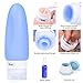 Valourgo Travel Bottles - Silicone Leakproof Refillable and Tsa Approved Travel Containers for liquids with Spray Bottle and a 20ml Jar for Shampoo/Lotion