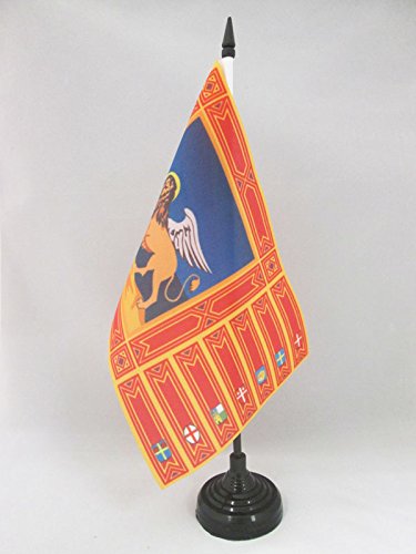 Az Flag Bandiera Da Tavolo Veneto 21x14cm Piccola Bandierina Veneta Regione Italia 14 X 21 Cm