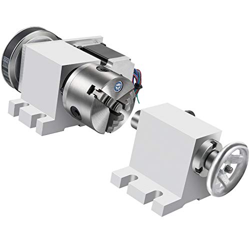 VEVOR 4th Axis Home CNC Milling Machine Rotational Axis 50mm 3Jaw