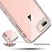 Anuck Case for iPhone 8 Plus Case, for iPhone 7 Plus Case 5.5 inch, Crystal Clear 3 in 1 Heavy Duty Defender Shockproof Full-Body Protective Case Hard PC Shell Soft TPU Bumper Cover - Clear Rose Gold