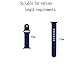 WantsMall Apple Watch Band - WantsMall Soft Silicone Sport Style Replacement iWatch Strap for 38mm Apple Watch Models - Midnight blue