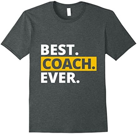 Mens Best Coach Ever T-Shirt Large Dark Heather
