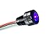 Oznium BRIGHTEST Light Bolt - Flush Mount 12V LED Light for Bumper, Grille, Cars Interior, Dash, Ambient Lighting, Motorcycle w/SLEEK Aluminum Housing & Screw Nut (11 mm Black, UV Ultra Violet LED)
