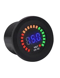 Bluefire 4,2 A Dual Cargador USB Socket Power Outlet 2.1 A y 2,1 A con voltímetro para iPad iPhone Car Barco Marino Mobile Luz LED azul