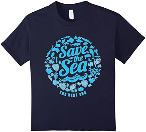 Kids Save the sea Save the ocean Love your MOTHER earth day shirt 4 Navy