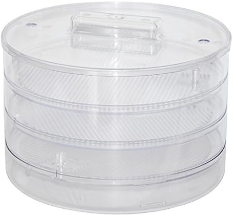 Sprouter Germination Vessel – Grow Organic Sprout in Your Home, Transparent, 3 trays x 20 cm diameter - Image 3