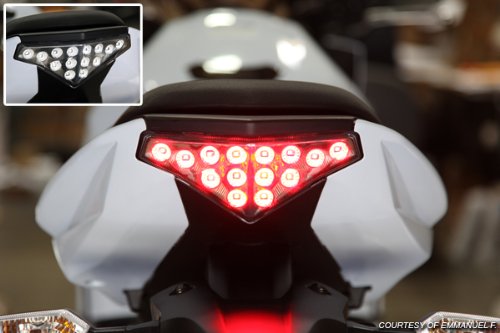 2012-2016 Kawasaki Ninja 650 Integrated Sequential LED Tail Lights Clear Lens