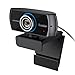 1536P Full HD Webcam, Besteker 1080P Wide Angle Camera with Microphones, Widescreen Video Calling Recording with Facial-enhancement Technology for Desktop, Laptop, Mac