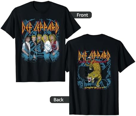 Amazon.com: Men's Def Leppard Hysteria Album Art Tee T-Shirt X