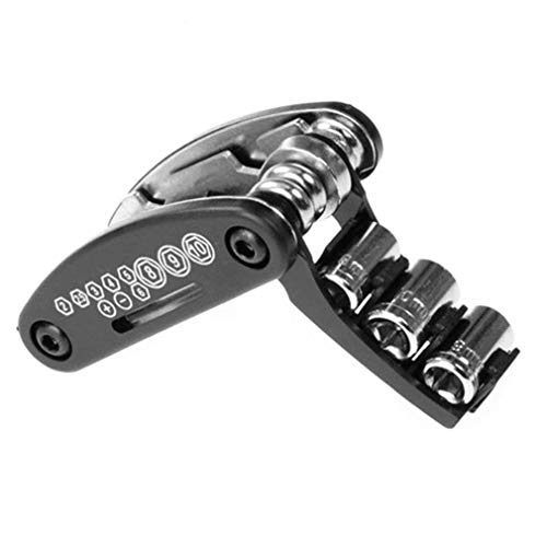 Lamijua Bicycle Repair Tool Folding Hex Spoke Wrench Mountain Cycle Screw Drive Set Kits Multifunctional Portable Riding Equipment