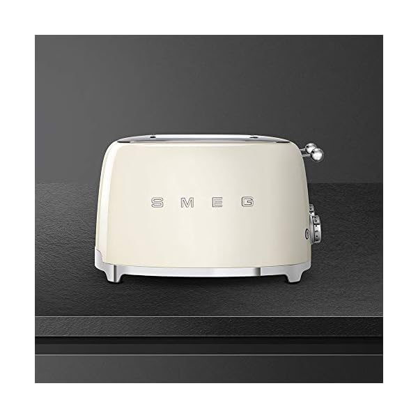 Smeg Tostadora TSF03CREU · Imp de Italia 220v | Crema - Imagen 3