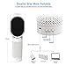 Small Air Purifier, QUEENTY Desktop Air Purifier Ionizer with True H13 HEPA Filter, Travel Air Purifiers for Bedroom Home, Pets, 2 Speeds, Energy Save, 3 Stage Filtration System (Grey) (White)…