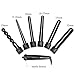 Curling Wand Set, Zealite Curling Iron Set Interchangeable Ceramic Barrels and Free Heat Resistant Glove (Irregular 6 in 1)