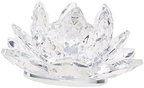 クリスタル 人工クリスタル ロータス フラワー クラフト ペーパーウェイト ガラス ハスの花 多色可選