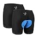 Baleaf Men’s 3D Padded Bicycle Cycling Underwear (2 Pack) Black Size Lthumb 1