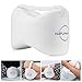 NATUMAX Knee Pillow for Side Sleepers - Sciatica Pain Relief - Back Pain, Leg Pain, Pregnancy, Hip and Joint Pain Memory Foam Leg Pillow + Free Sleep Mask and Ear Plugs - White
