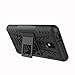 Nokia 2 Case(Not for Nokia 2V),Mustaner Dual Layer Shock-Absorption Armor Cover Full-body Protective Case with Kickstand Combo PC+TPU Back for Nokia 2 (Black)