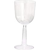 Elegant Clear Plastic Wine Goblets (12 Oz) - Set Of 4, Reusable & Stunning Design - Perfect For Parties & Events