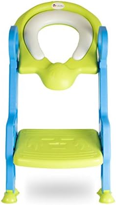 ToddlerMate Step UP Potty Seat - Safe &amp; Comfortable Design -Green &amp; Blue