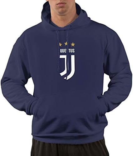 BAIMUDA Juventus Logo 2017-2018 Drawstring Pockets Pullover Hoodie Hooded Sweatshirt for Mens
