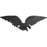 Eagle Wall Mount, Black PVC, 29W x 8.5H inches, Americana Outdoor Decor