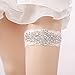 OURIZE Wedding Garters for Bride Lace Garter Belt Bridal Garter Set with Rhinestones (A)