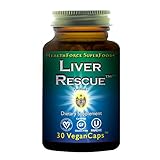 HealthForce SuperFoods Liver Rescue - 30 Count (Pack of 1) Vegan Capsules - All Natural Liver Detoxifier & Regenerator Supplement with Milk Thistle & Dandelion Root - Gluten Free - 15 Servings