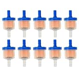 HIAORS Gas Fuel Filter for 50cc 110cc 125cc Tao Tao Roketa Chinese GY6 50cc 150cc 139QMB 157QMJ Scooter Go Kart Kazuma Sunl NST ATV 47cc 49cc Pocket Bike Motorized Bicycle Package of 10