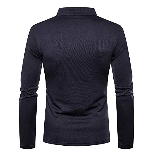 Clearance !GREFER Men's Long Sleeve Base Shirt Autumn Winter Casual Brushed V-Neck Top Blouse