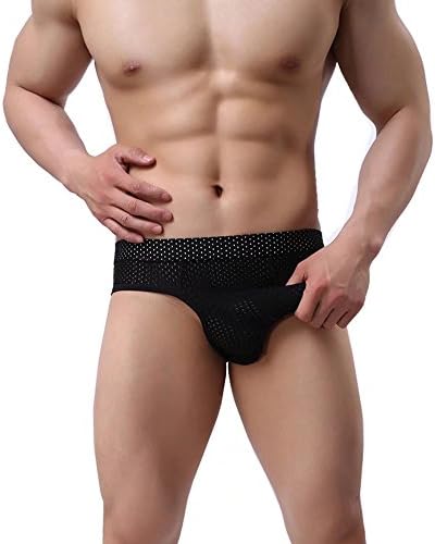 AUKU Sexy Men's Elastic Smooth Bikini Briefs Airplane Underwear