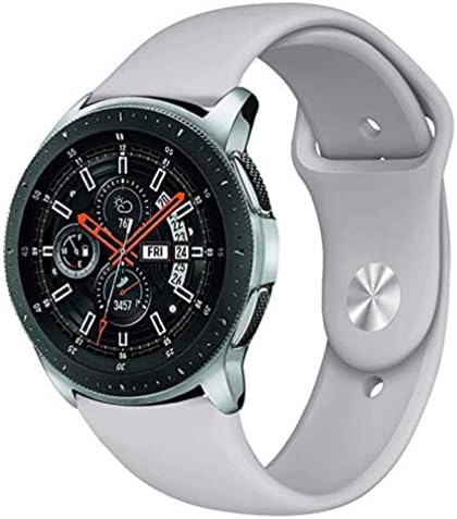REPOO Compatible Samsung Galaxy Watch 46mm, 22MM Soft Breathable Silicone Replacement Wrist Bracelet for Samsung Galaxy Watch 46mm /Gear S3 Frontier/ S3 Classic/Moto 360