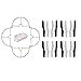 Coolplay Spare Parts Blade Protector and Propellers Replacement for Syma X11 X11C Hornet Gyro RC Quadcopter 4Set/16pcs