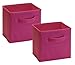 Closetmaid 1504 Cubeicals Mini Fabric Drawers, Fuchsia, 2 Pack