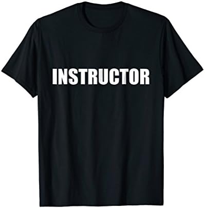 Instructor Official Uniform Employees Work DesignsInstructor 2 Sided Front and Back Print Official Work Design T-ShirtOEKO-TEX STANDARD 100
