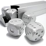 Toys - Board Games Aluminum Dice 5 in 1 Set Travel Case Deluxe Gift Souvenir