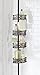 mDesign Bathroom Shower Storage Constant Tension Corner Pole Caddy - Adjustable Height, 4 Positionable Baskets - for Organizing and Containing Hand Soap, Body Wash, Wash Cloths, Razors - Bronze