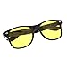 Vintage Sunglasses Color Lens Gradient Classic Retro (Yellow)