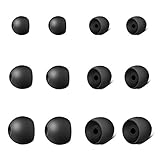 12 Pieces for Samsung Earbud Covers Teemade Silicone Tips Replacement Ear Gels Buds for Samsung S8 AKG Earbuds (Black)
