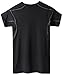 LANBAOSI Men's Training Top Compression Short Sleeve Quick Dry Base Layer Shirt L Black